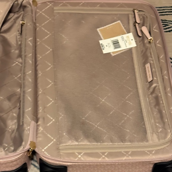 Michael Kors Small Signature Logo Suitcase in LT Powder Blush - Picture 9 of 12